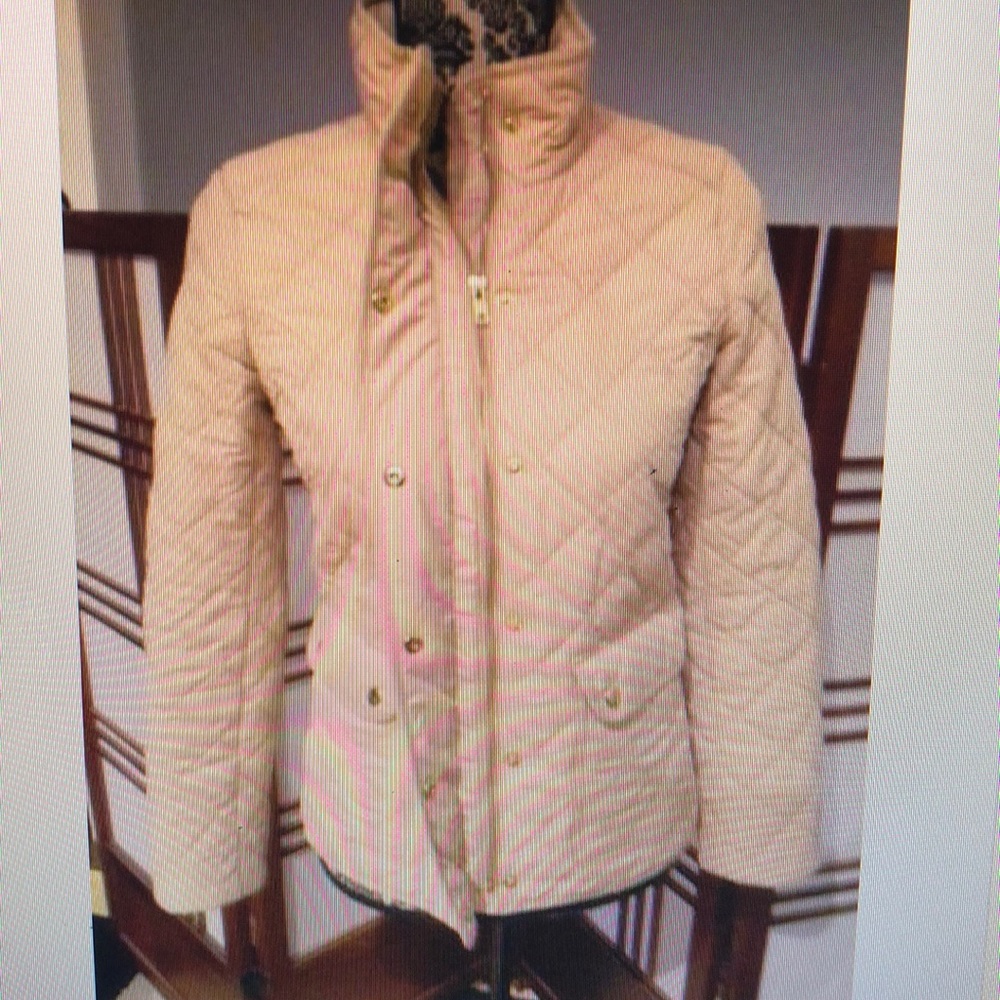 J.Crew Jacket-Ivory Lightweight Quilted Coat - Picture 3 of 3